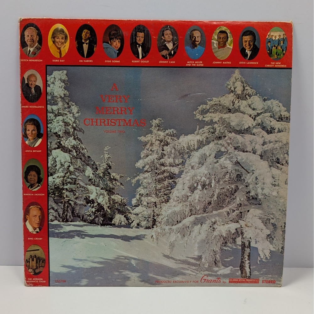 A Very Merry Christmas Volume Two Vinyl Record LP Album Columbia Grants Limited